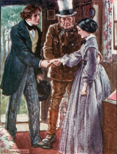 Ilustración para la receta de Doctor Marigold por Dickens de Charles Edmund after Brock